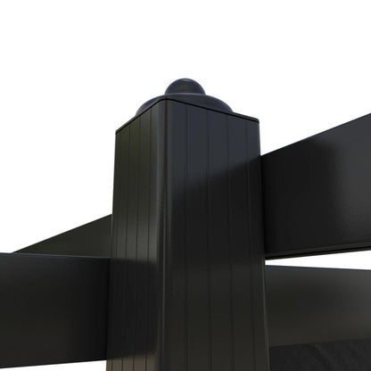vidaXL Garden Gazebo | Anthracite | Powder-coated steel | 3x3 m | Retractable - 3 x 3 x 2.2 m