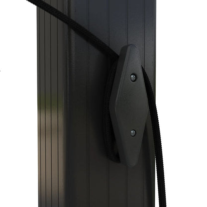 vidaXL Garden Gazebo | Anthracite | Powder-coated steel | 3x3 m | Retractable - 3 x 3 x 2.2 m