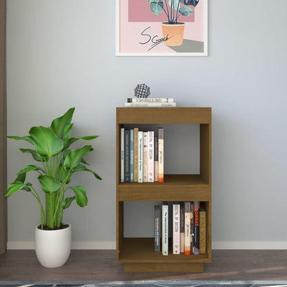 vidaXL Book Cabine Honey Brown 40x35x71 cm Solid Pinewood