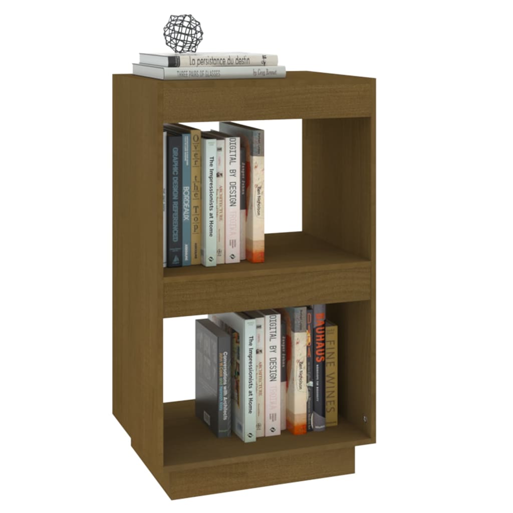 vidaXL Book Cabine Honey Brown 40x35x71 cm Solid Pinewood