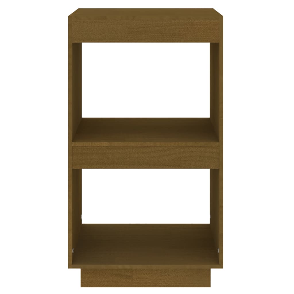 vidaXL Book Cabine Honey Brown 40x35x71 cm Solid Pinewood