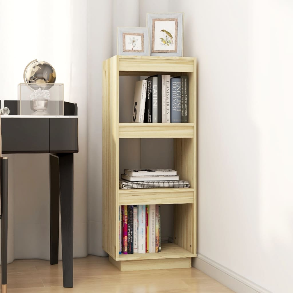 vidaXL Book Cabinet/Room Divider 40x35x103 cm Solid Pinewood - Brown