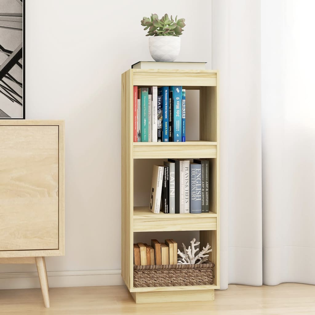 vidaXL Book Cabinet/Room Divider 40x35x103 cm Solid Pinewood - Brown