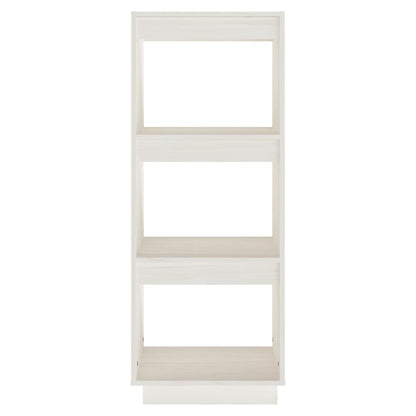 vidaXL Book Cabinet/Room Divider White 40x35x103 cm Solid Pinewood