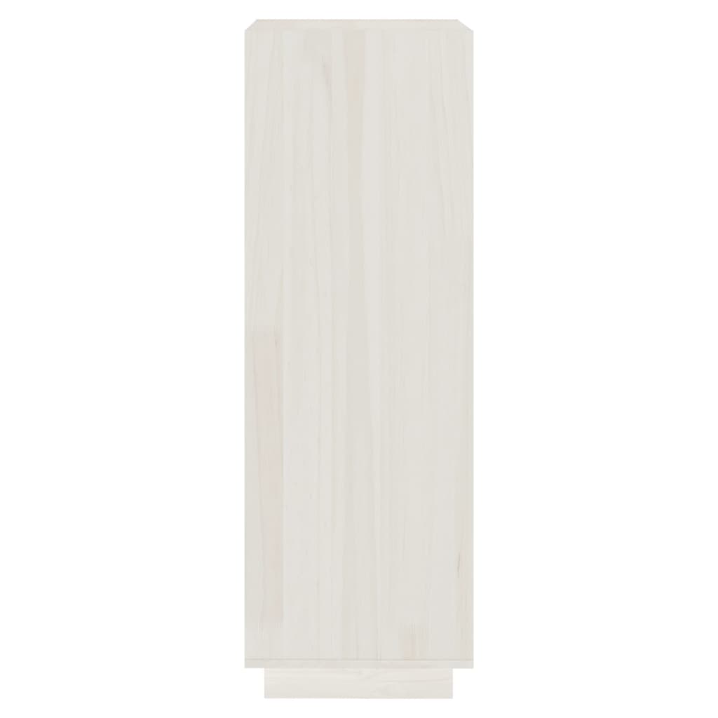 vidaXL Book Cabinet/Room Divider White 40x35x103 cm Solid Pinewood