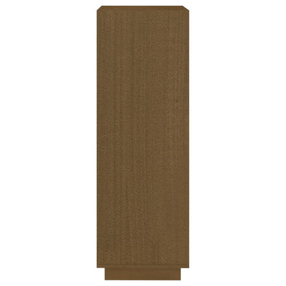 vidaXL Book Cabinet/Room Divider Honey Brown Solid Pinewood