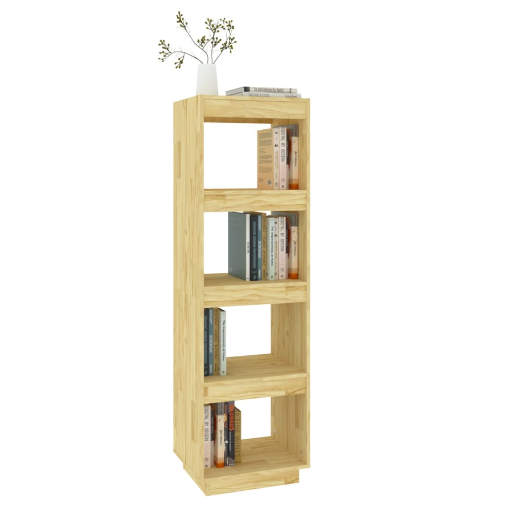 vidaXL Book Cabinet/Room Divider 40x35x135 cm Solid Pinewood - Brown