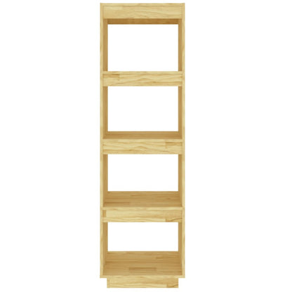 vidaXL Book Cabinet/Room Divider 40x35x135 cm Solid Pinewood - Brown