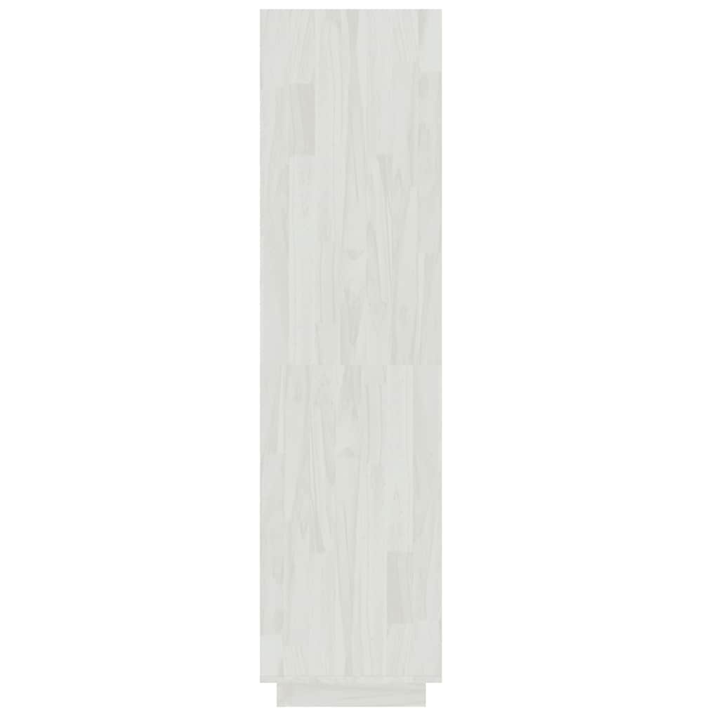 vidaXL Book Cabinet/Room Divider White 40x35x135 cm Solid Pinewood