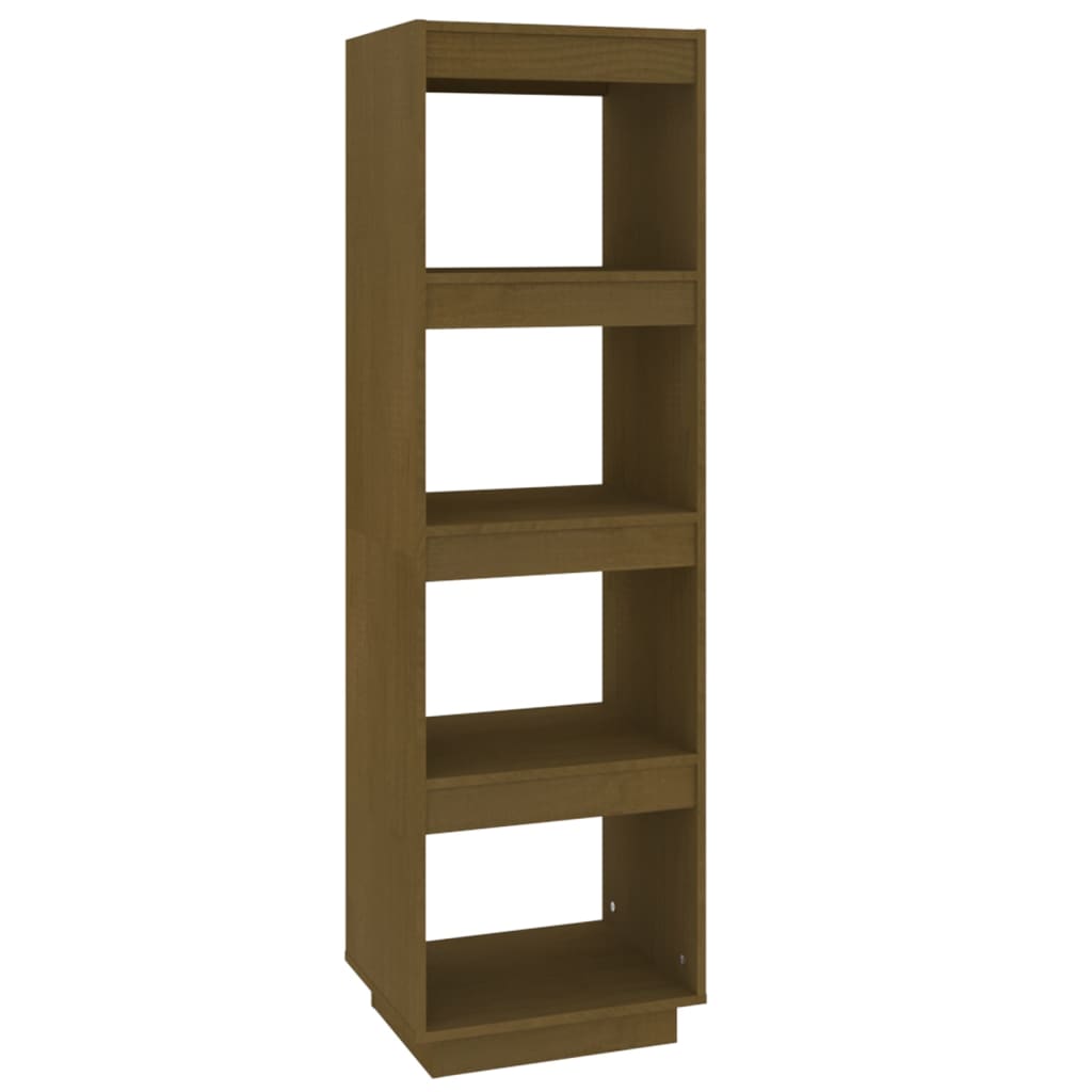 vidaXL Book Cabinet/Room Divider Honey Brown 40x35x135 cm Solid Pinewood