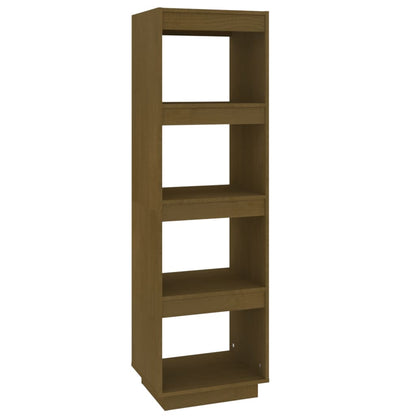 vidaXL Book Cabinet/Room Divider Honey Brown 40x35x135 cm Solid Pinewood
