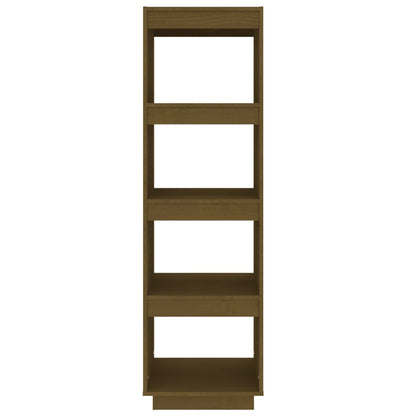 vidaXL Book Cabinet/Room Divider Honey Brown 40x35x135 cm Solid Pinewood