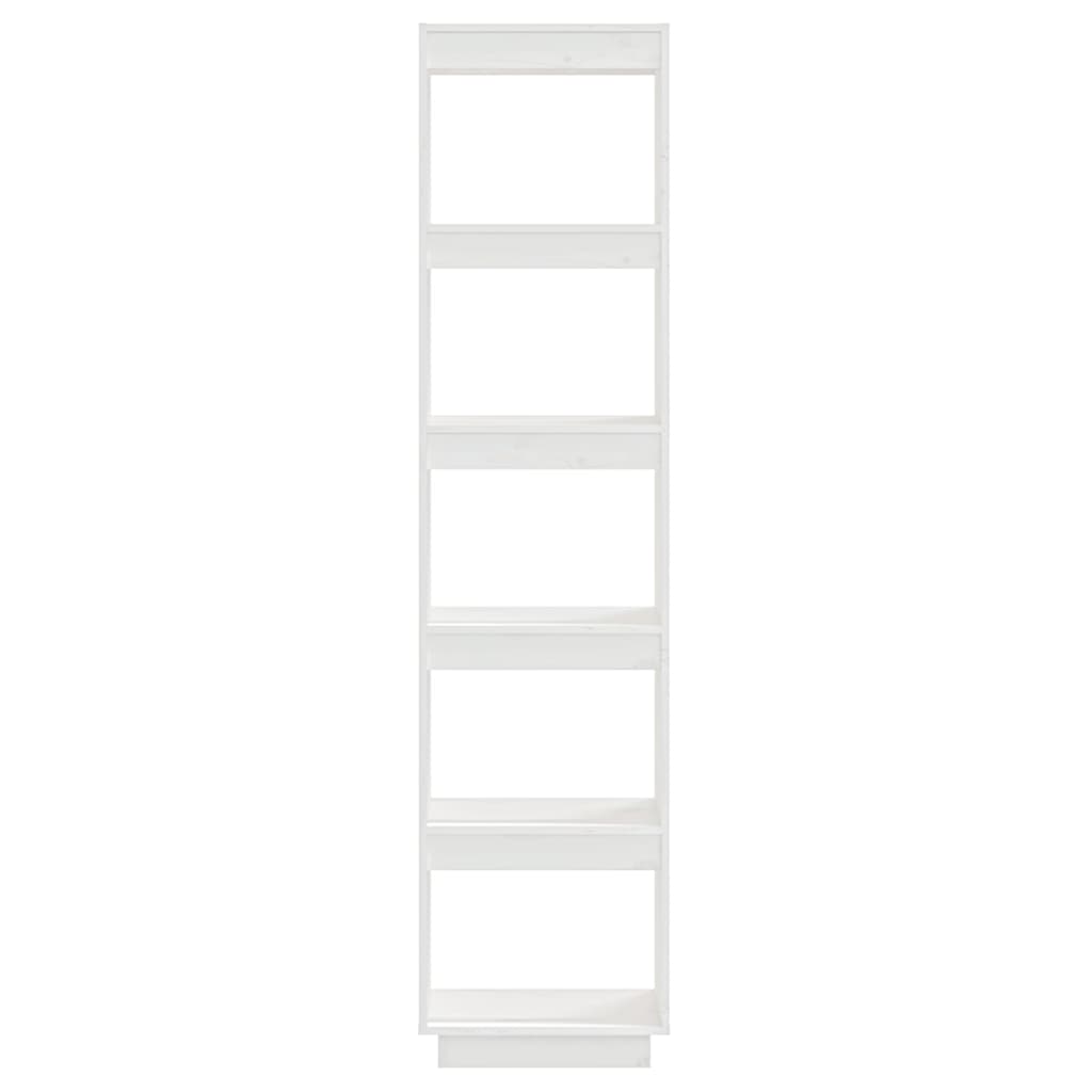 vidaXL Book Cabinet/Room Divider White 40x35x167 cm Solid Wood Pine