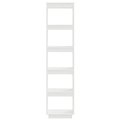 vidaXL Book Cabinet/Room Divider White 40x35x167 cm Solid Wood Pine