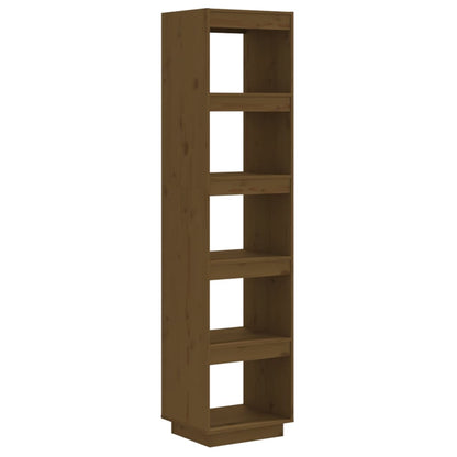 vidaXL Book Cabinet/Room Divider Honey Brown 40x35x167 cm Solid Wood Pine