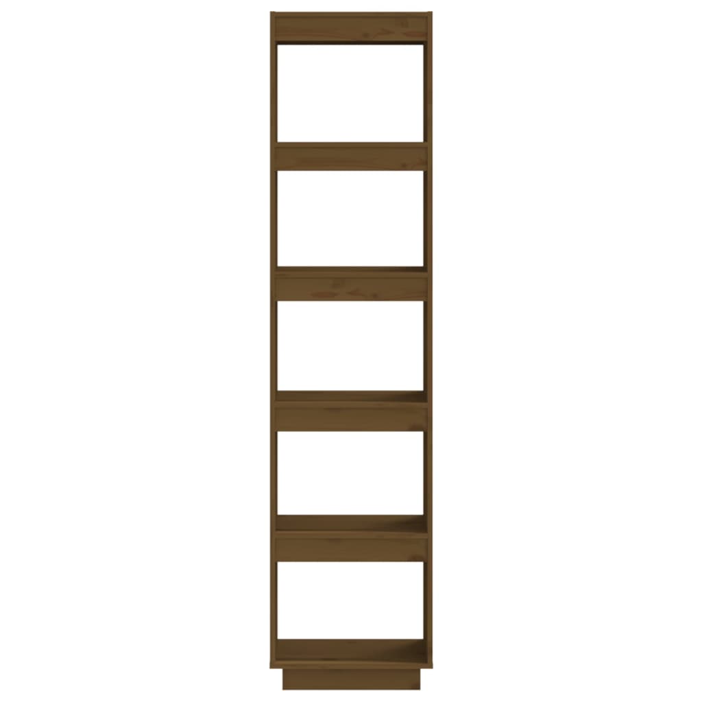 vidaXL Book Cabinet/Room Divider Honey Brown 40x35x167 cm Solid Wood Pine