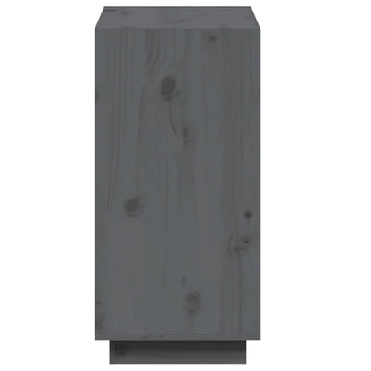 vidaXL Book Cabinet Grey 60x35x71 cm Solid Wood Pine