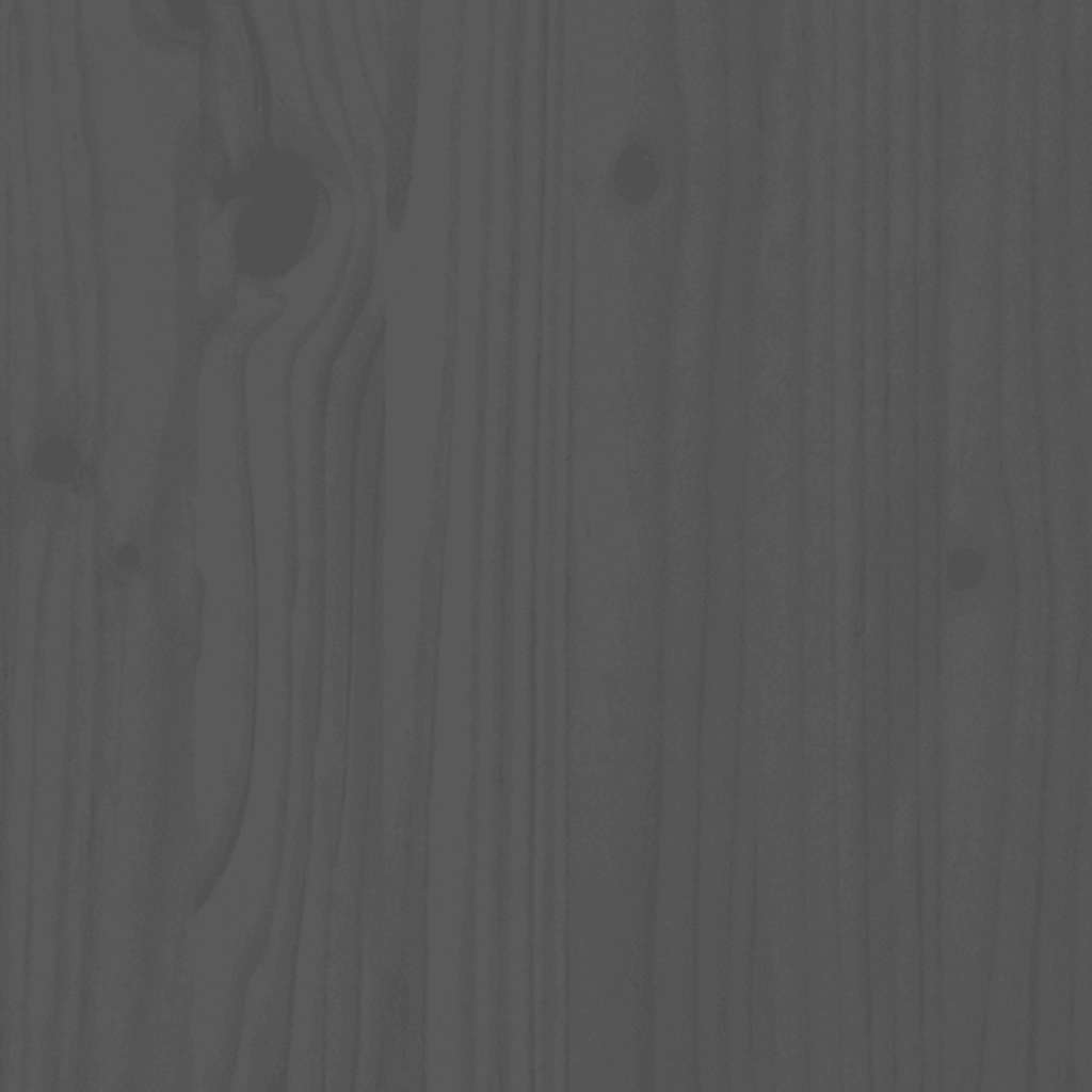 vidaXL Book Cabinet Grey 60x35x71 cm Solid Wood Pine