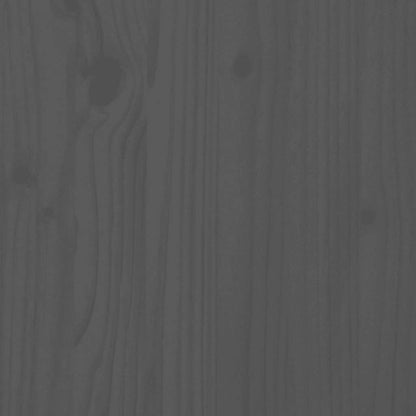vidaXL Book Cabinet Grey 60x35x71 cm Solid Wood Pine