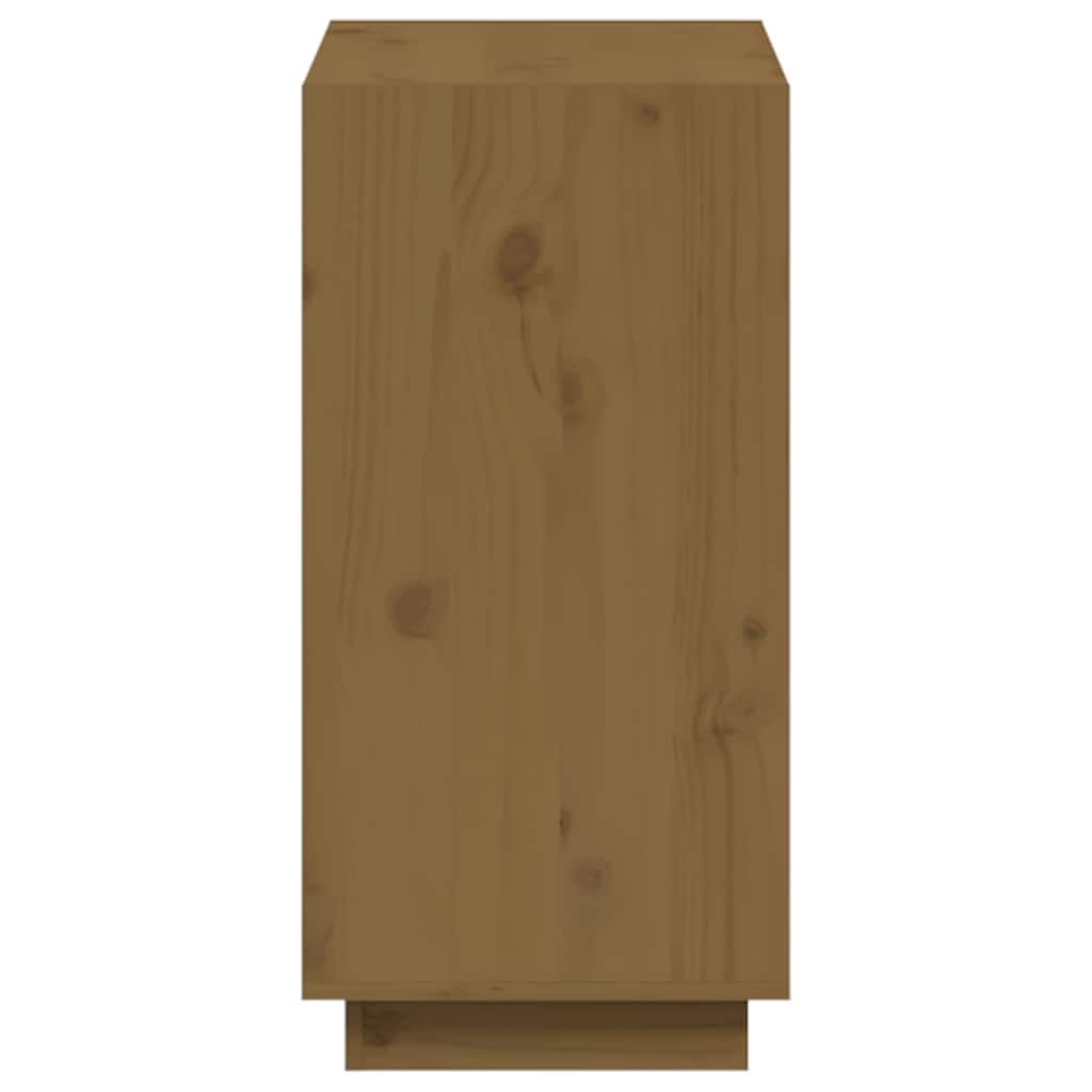 vidaXL Book Cabinet Honey Brown 60x35x71 cm Solid Wood Pine