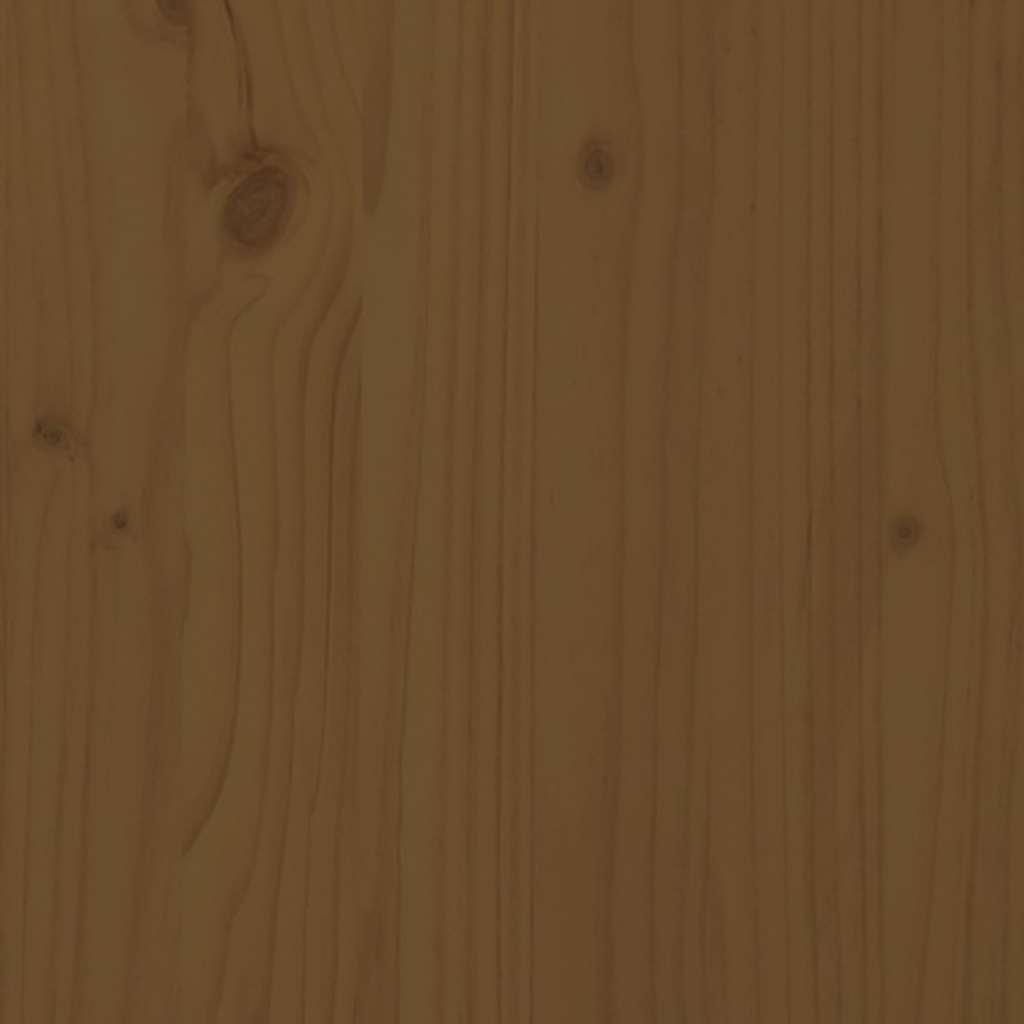 vidaXL Book Cabinet Honey Brown 60x35x71 cm Solid Wood Pine
