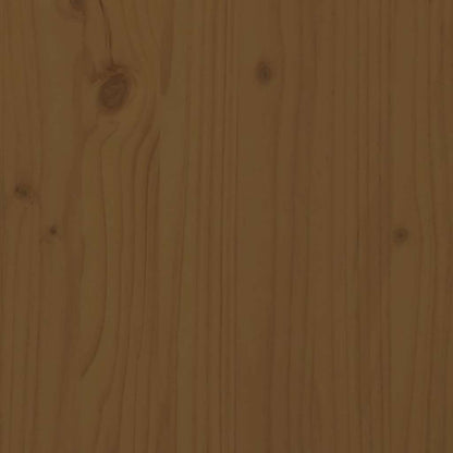 vidaXL Book Cabinet Honey Brown 60x35x71 cm Solid Wood Pine