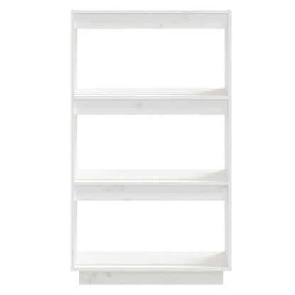 vidaXL Book Cabinet/Room Divider White 60x35x103 cm Solid Wood Pine
