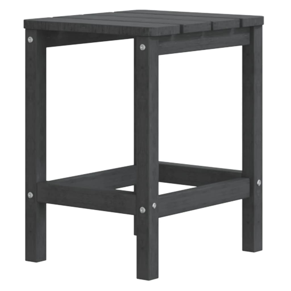 vidaXL Garden Adirondack Table Anthracite 38x38x46 cm HDPE