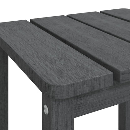 vidaXL Garden Adirondack Table Anthracite 38x38x46 cm HDPE