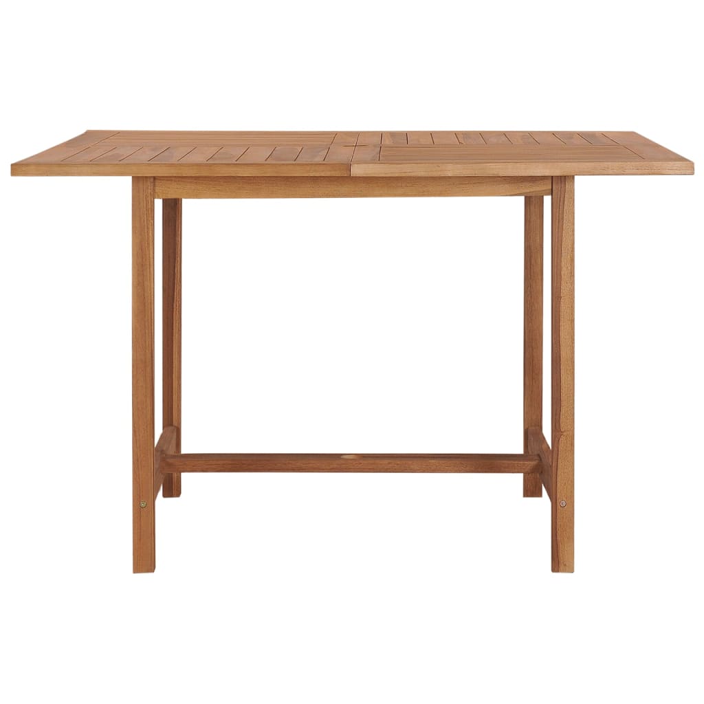 vidaXL Garden Dining Table 110x110x75 cm Solid Wood Teak - Brown