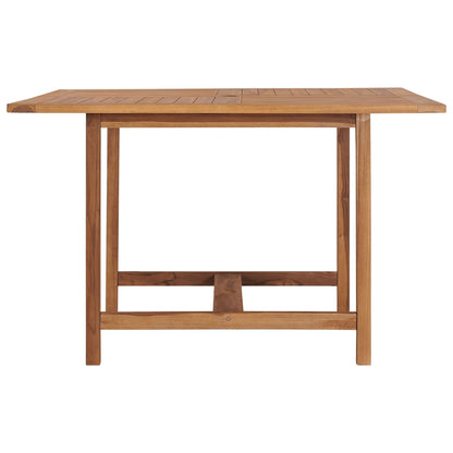 vidaXL Garden Dining Table 110x110x75 cm Solid Wood Teak - Brown