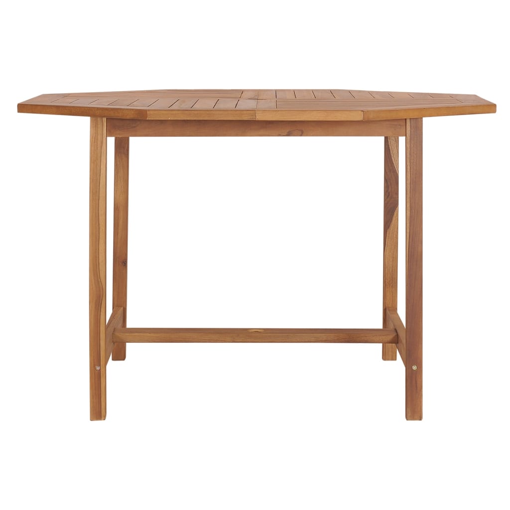vidaXL Garden Dining Table 110x110x75 cm Solid Wood Teak - Brown - 24244