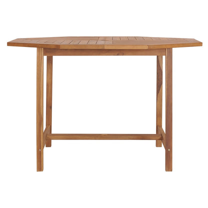 vidaXL Garden Dining Table 110x110x75 cm Solid Wood Teak - Brown - 24244