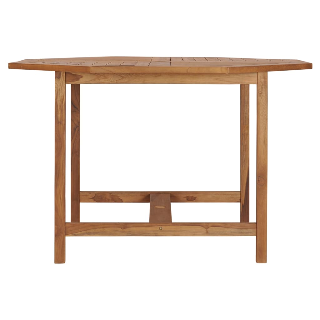 vidaXL Garden Dining Table 110x110x75 cm Solid Wood Teak - Brown - 24244