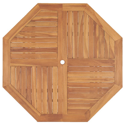 vidaXL Garden Dining Table 110x110x75 cm Solid Wood Teak - Brown - 24244