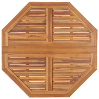 vidaXL Folding Garden Dining Table 110x110x75 cm Solid Wood Teak - Brown