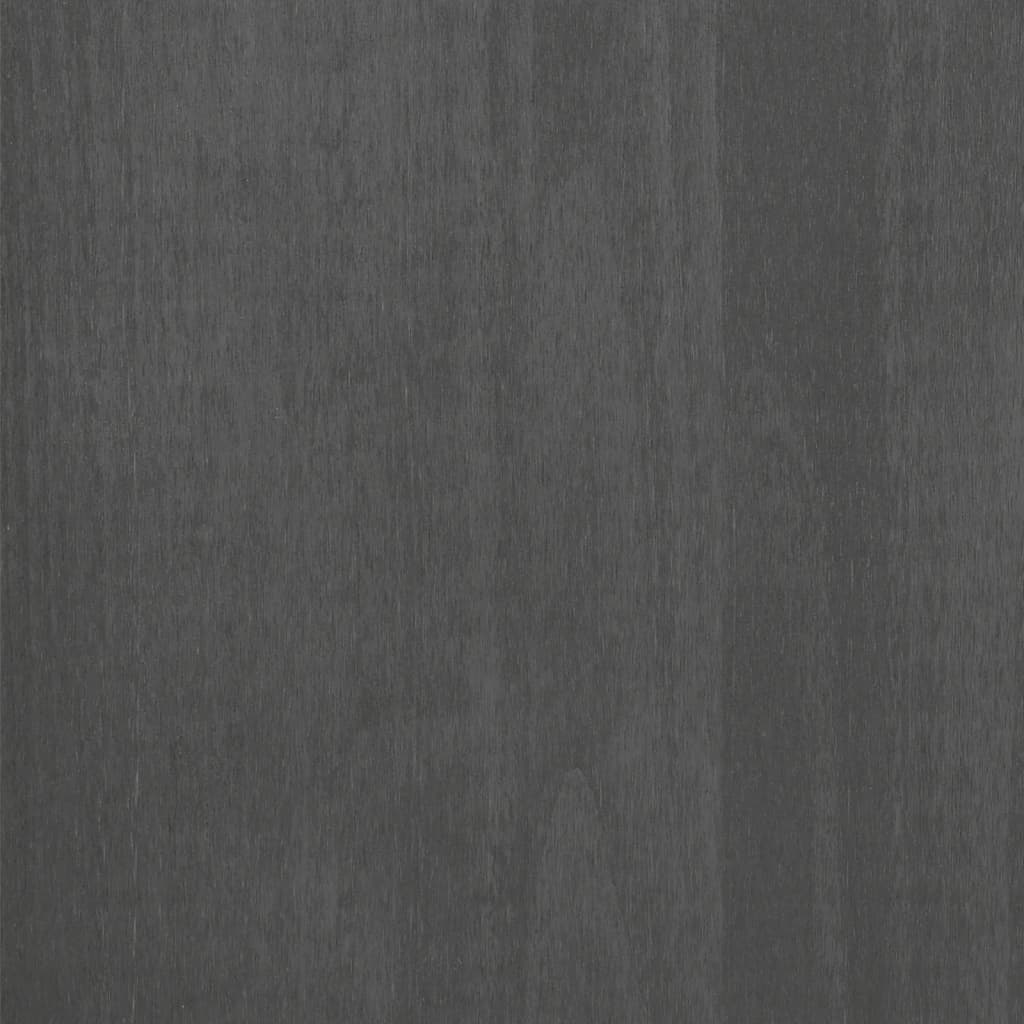 vidaXL Book Cabinet HAMAR Dark Grey 85x35x112 cm Solid Wood Pine