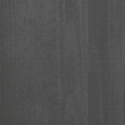 vidaXL Book Cabinet HAMAR Dark Grey 85x35x112 cm Solid Wood Pine