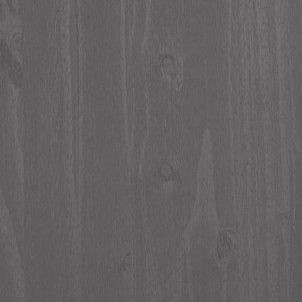 vidaXL Book Cabinet HAMAR Light Grey 85x35x112 cm Solid Wood Pine