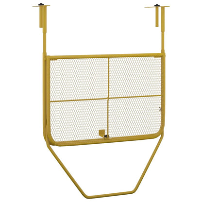 vidaXL Balcony Table Gold 60x40 cm Steel - 60 x 40 x 65 cm