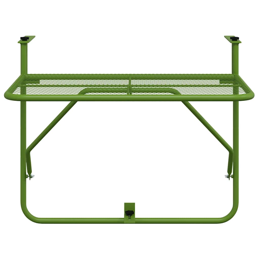 vidaXL Balcony Table Green 60x40 cm Steel