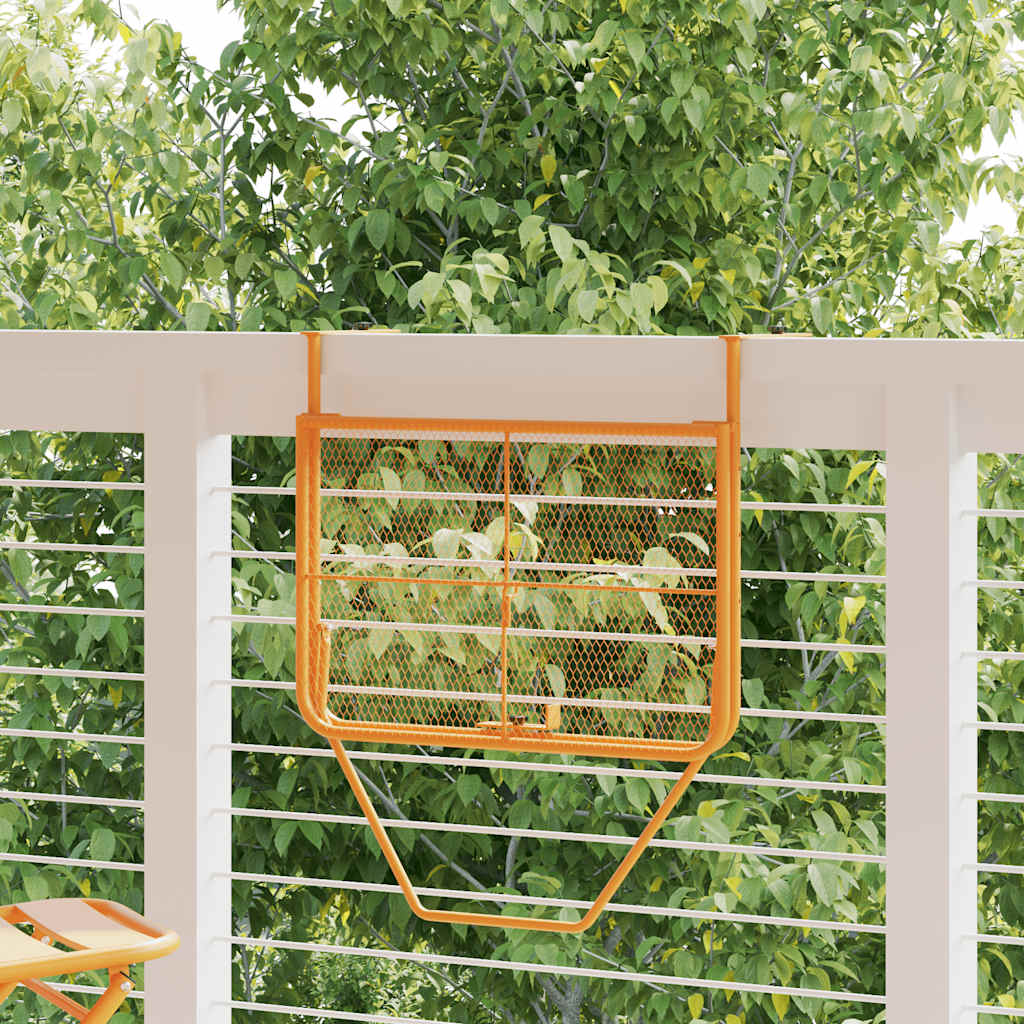 vidaXL Balcony Table Yellow 60x40 cm Steel - 60 x 40 x 65 cm