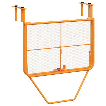 vidaXL Balcony Table Yellow 60x40 cm Steel - 60 x 40 x 65 cm