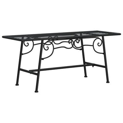 vidaXL Tree Bench 110 cm Black Steel