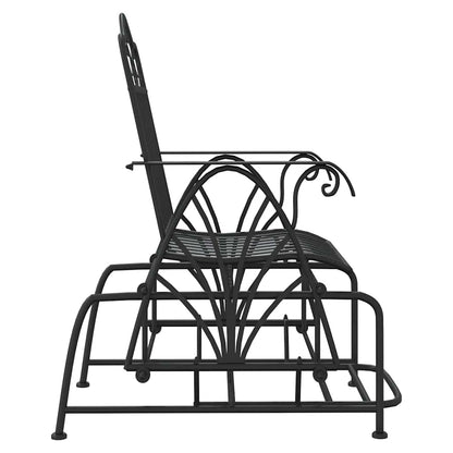 vidaXL Glider Bench 61 cm Black Steel