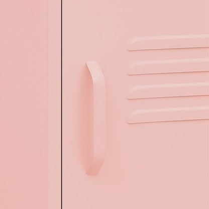 vidaXL Nightstands 2 pcs Pink 35x35x51 cm Steel