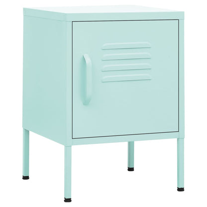 vidaXL Nightstands 2 pcs Mint 35x35x51 cm Steel - Green
