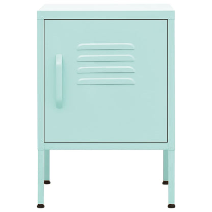vidaXL Nightstands 2 pcs Mint 35x35x51 cm Steel - Green