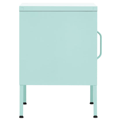 vidaXL Nightstands 2 pcs Mint 35x35x51 cm Steel - Green