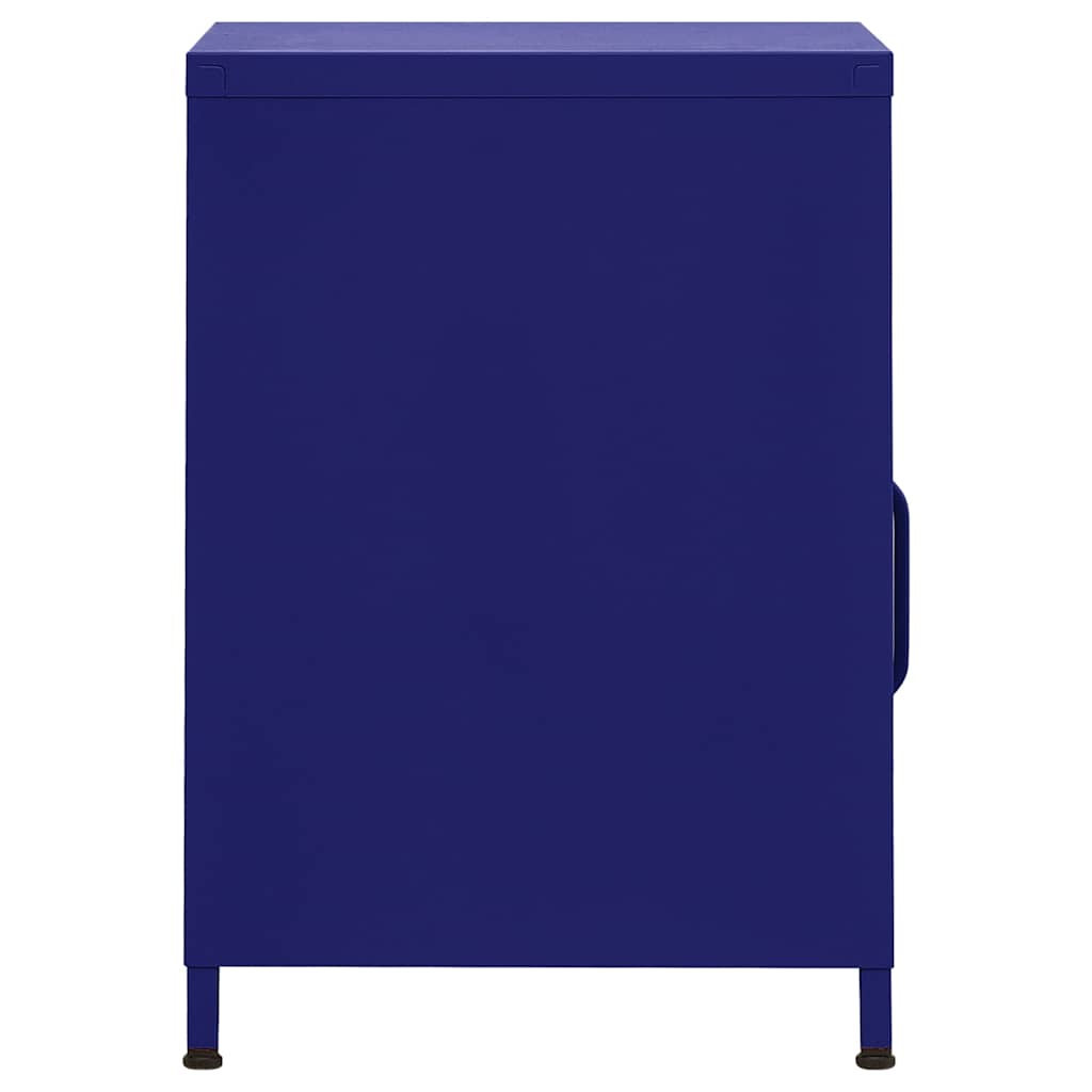vidaXL Nightstands 2 pcs Navy Blue 35x35x51 cm Steel - 60684